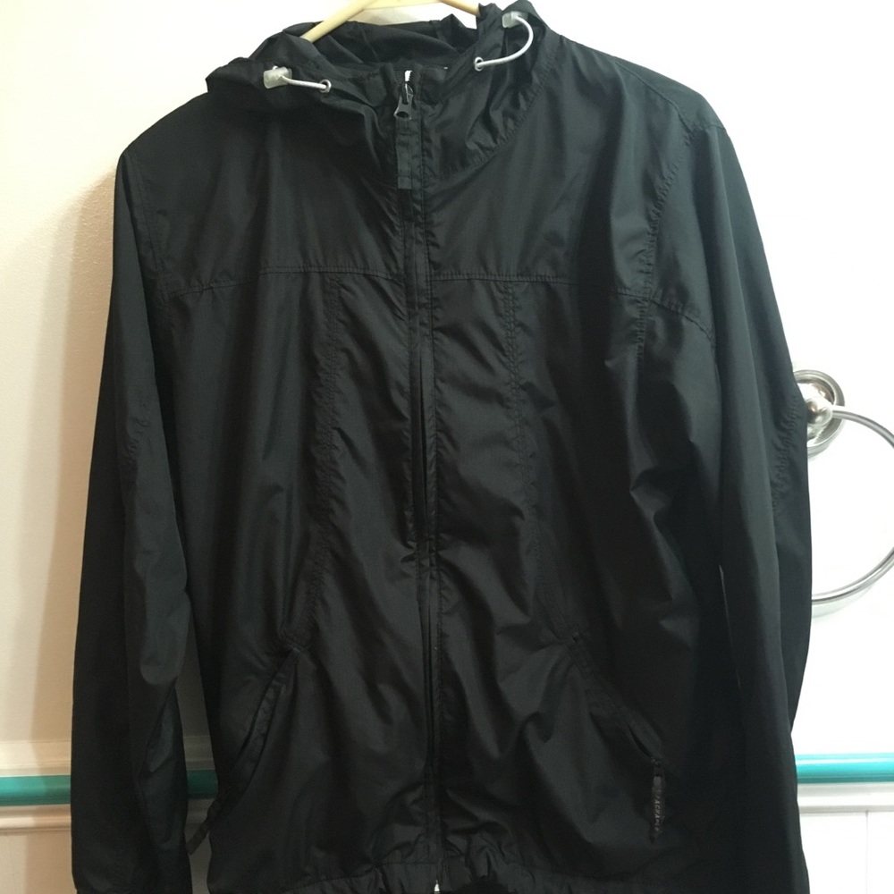 Cute Black Waterproof Zip up Jacket